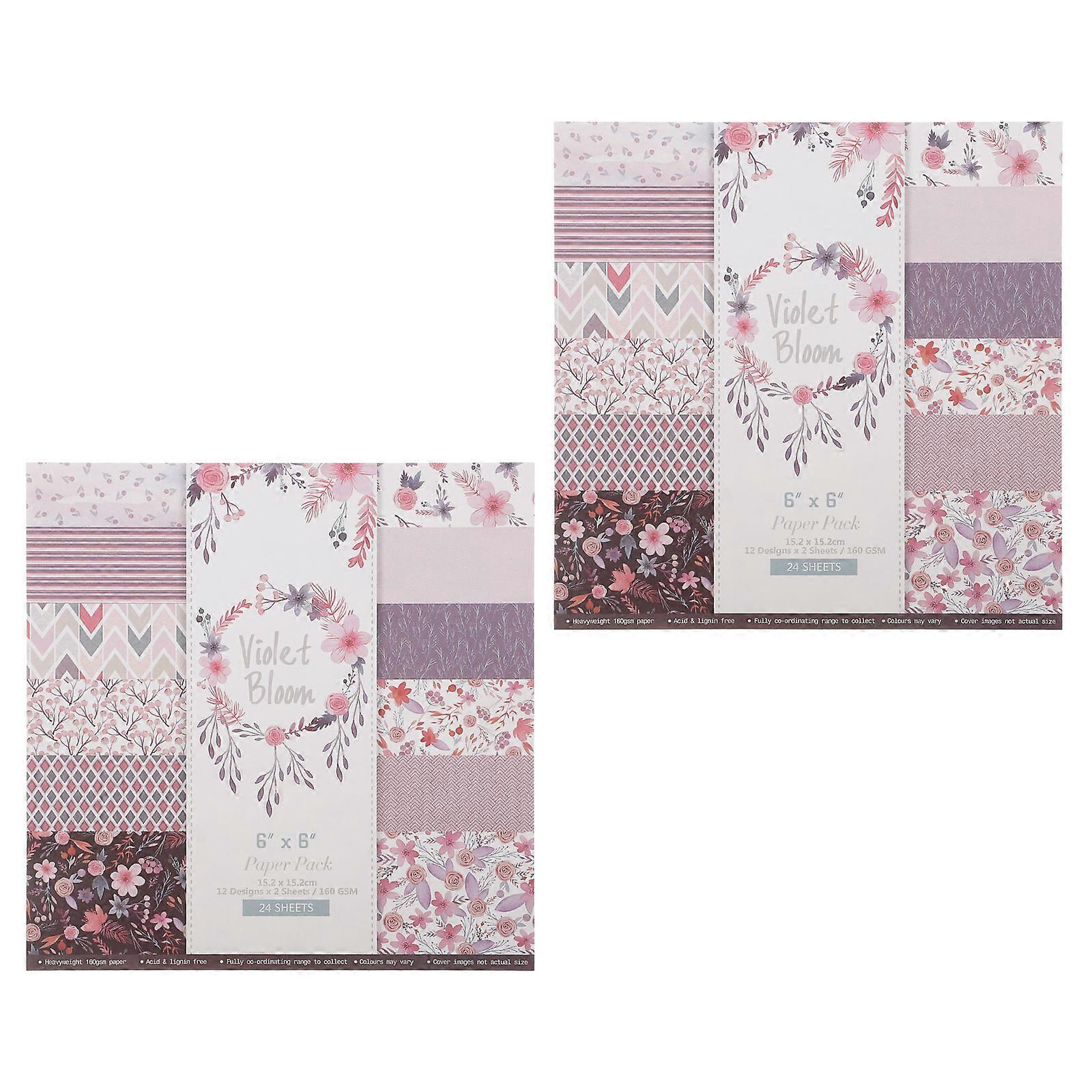 Decorative Paper For DIY Craft Enthusiasts Christmas Gift Wrapping 4 Sets 48 Sheets