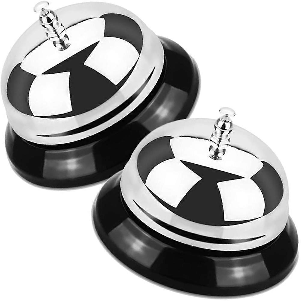 Silver Metal Bell Dinner Bell for Call Service 6Pcs Kitchen Table Bells