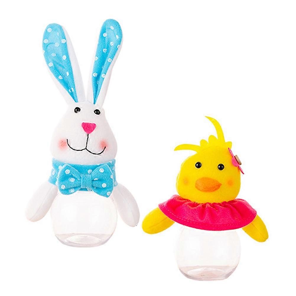 Easter Candy Storage Boxes Bunny and Duck Candy Holder 4Pcs