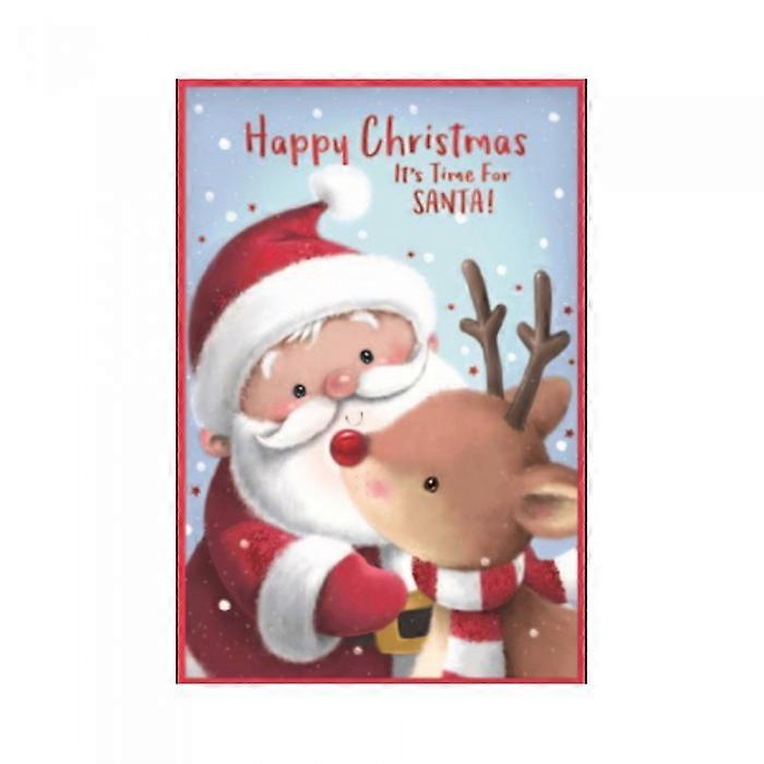 Simon Elvin It's Time For Santa Christmas Greetings Card (Pack of 6)