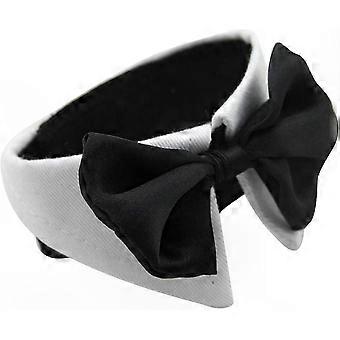 Adjustable Dog Collar with Bow Tie for Large Dogs, Fits 55.8-63.5 cm Neck Size