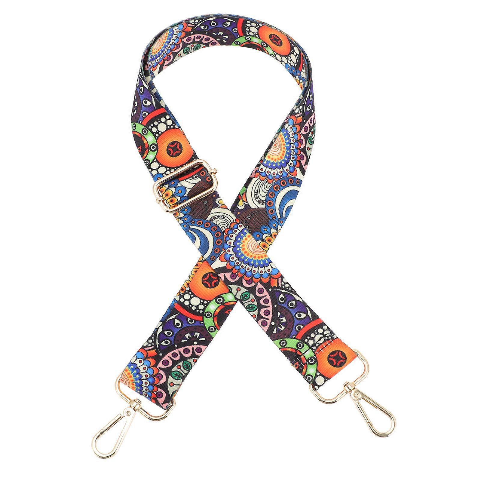 Floral Design Banjo Strap Adjustable Durable Banjo Strap