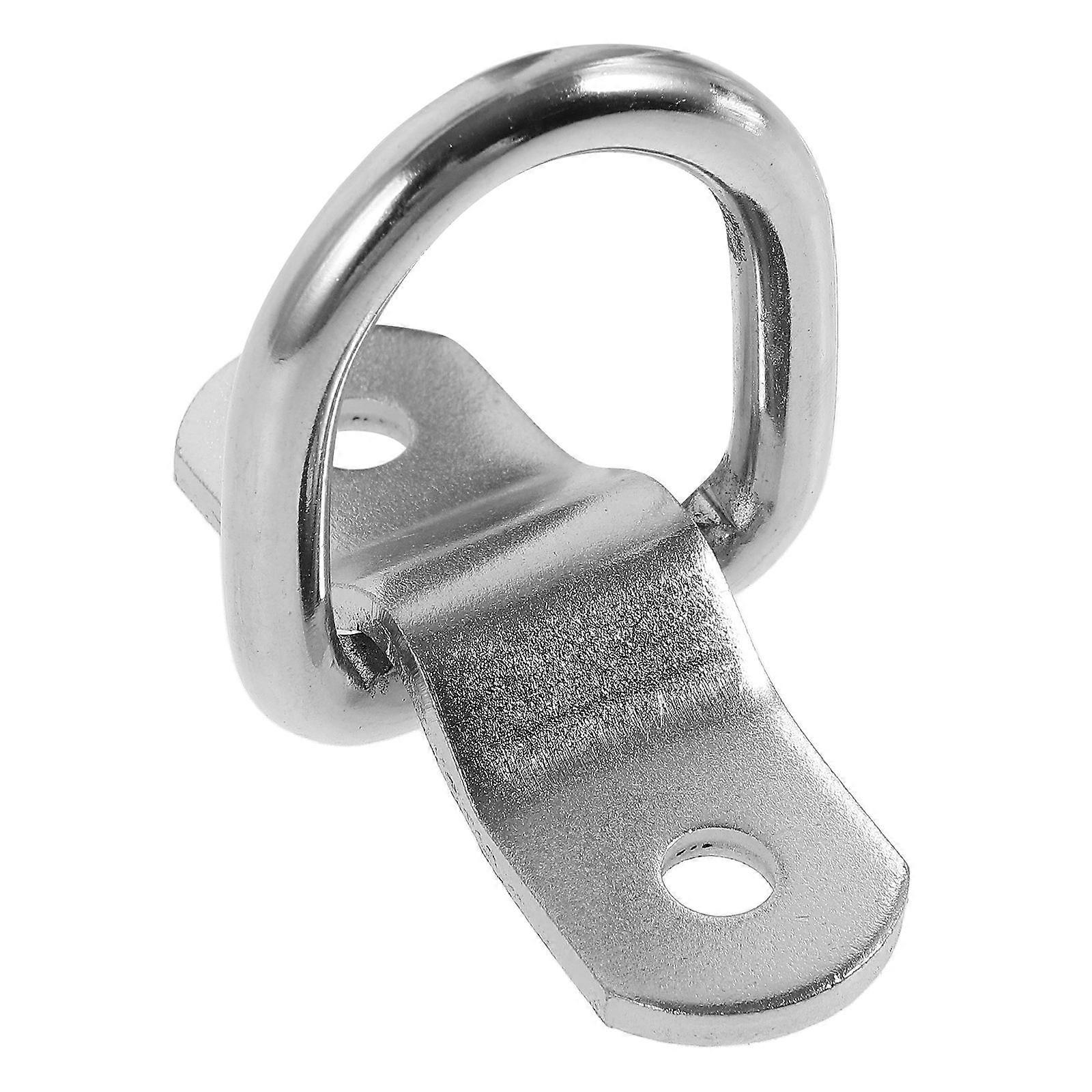 D Ring Tie Down Anchor Trailer Accessory for Lock Use Silver Iron