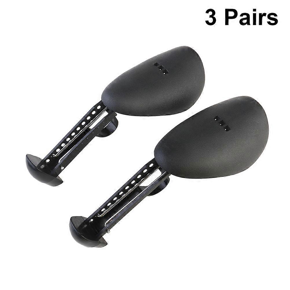 Men's Shoe Expander And Stretcher For Daily Use 6 Pairs In Black Adjustable Length Prevents Deformation