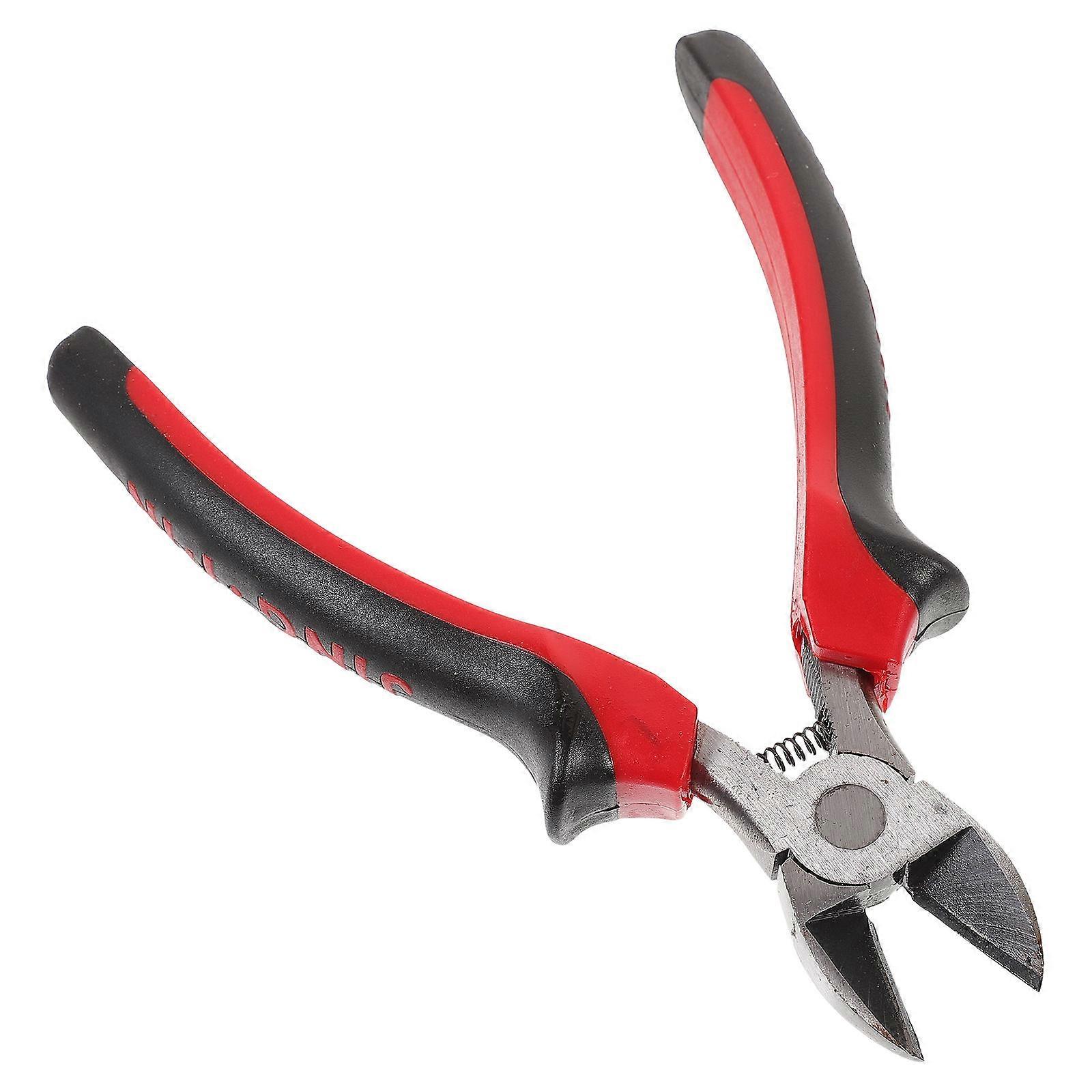 Red Side Cutting Pliers for Wire Cutting 2Pcs Diagonal Cutters Hand Tools