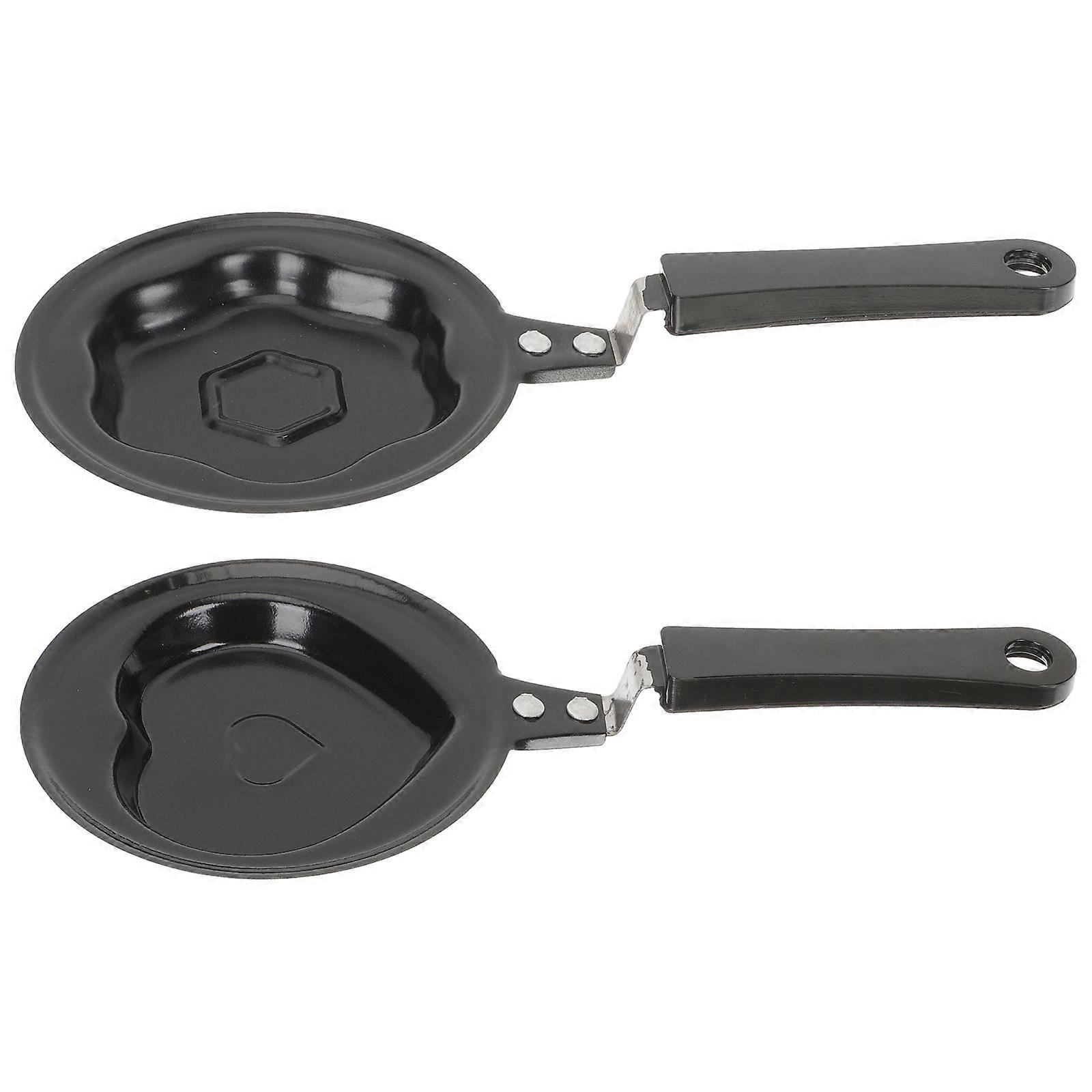Black Kitchen Frying Pan for Egg Accessories with 6Pcs Multi-Function