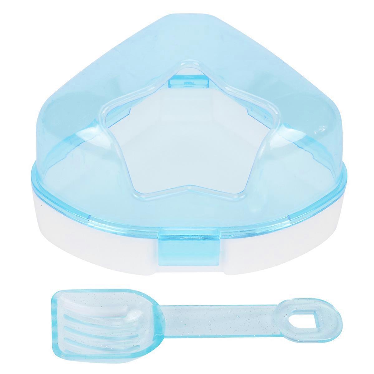 Hamster Bathroom Blue Bathing Tub 2Pcs Plastic Lightweight Durable