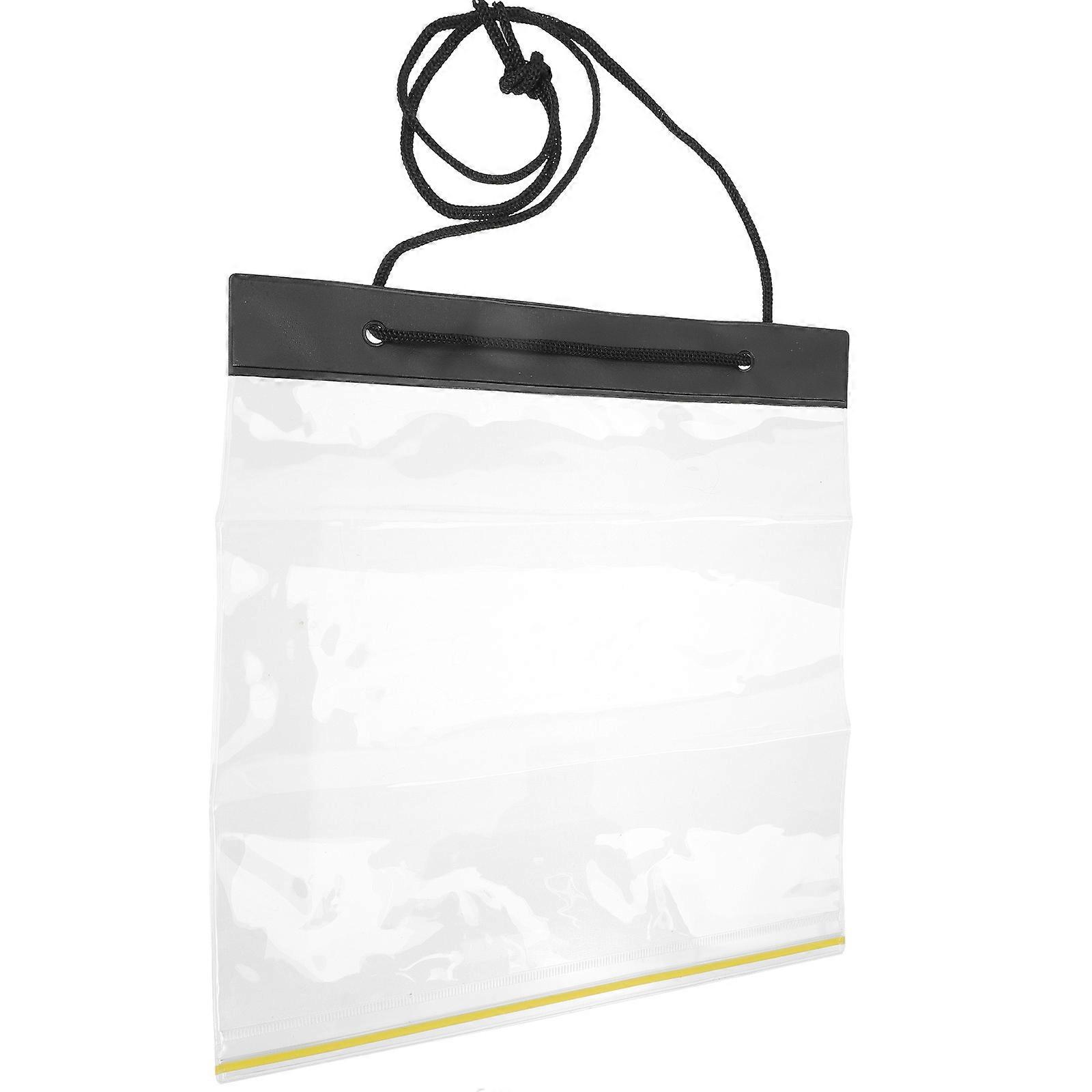 File Storage Bag Drawstring Holder for Storage 3Pcs Transparent Organizer