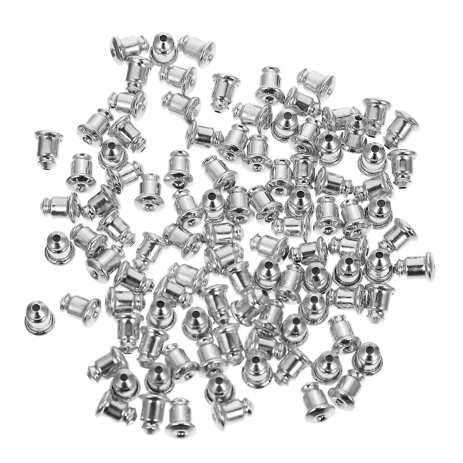 Copper Earring Backs Earring Backs for Women 400Pcs Practical Silver