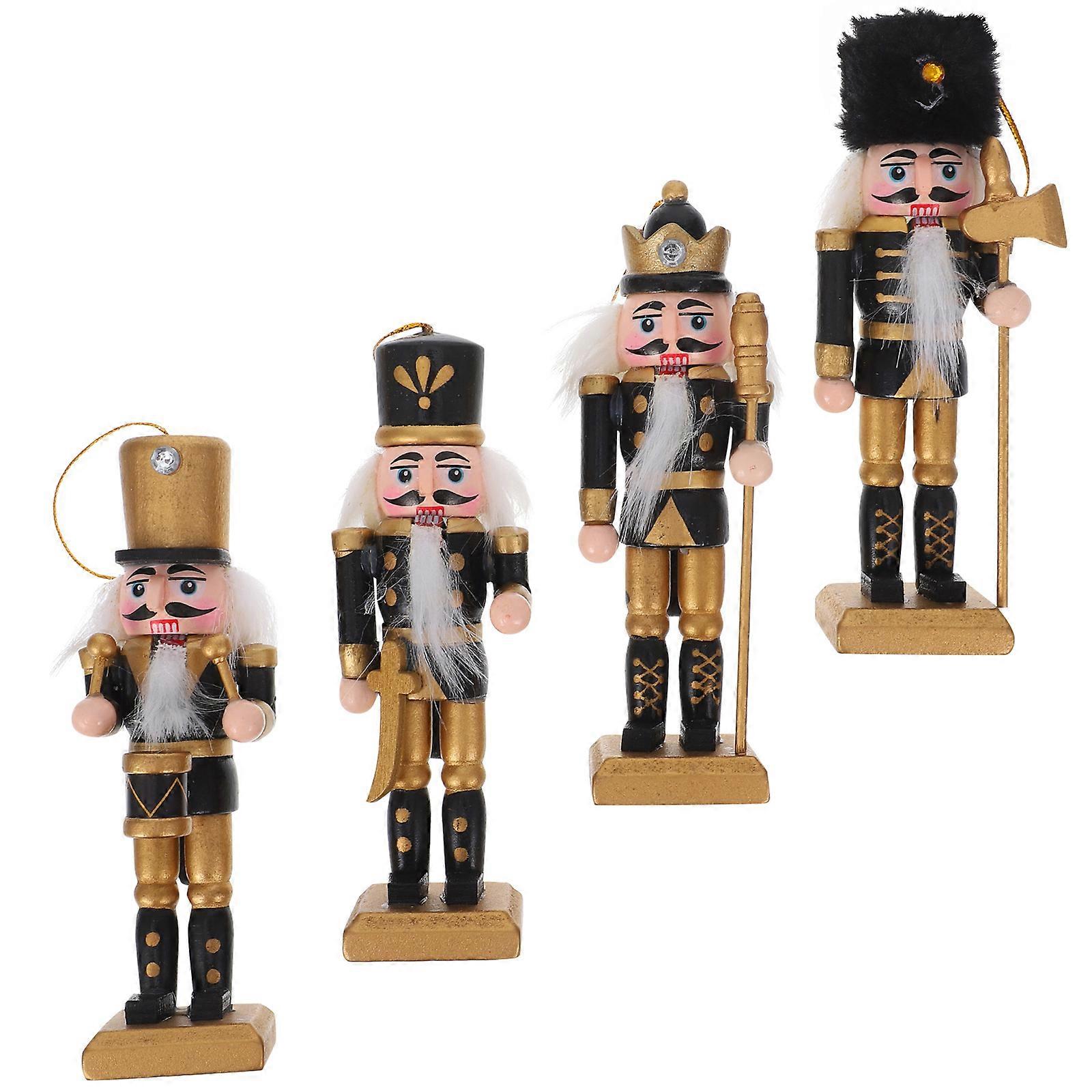 Christmas Nutcracker Adornments Gift Giving For General Public 13X4.5X4CM Simulation Character Model 16Pcs