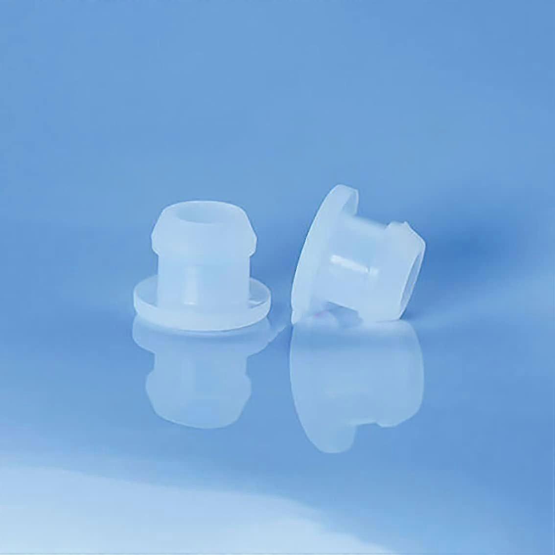 10/20pcs Transparent Silicone Rubber Hole Caps 4.5mm to 14mm Clear T Type Plug