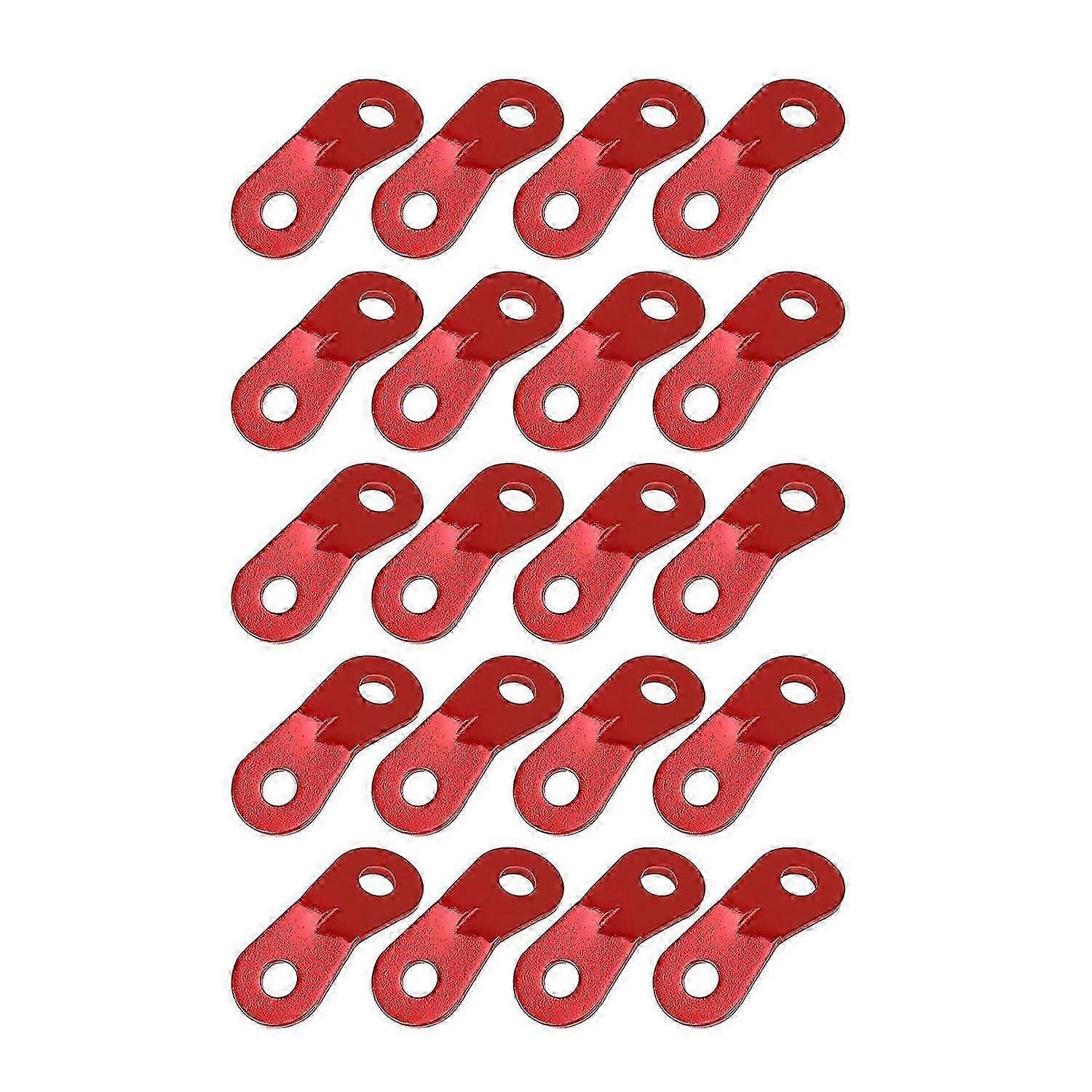 20PCS aliaj de aluminiu frânghie întinzător cort guyline cord adjuster două găuri vânt frânghie cort cataramă ultralight cort mize