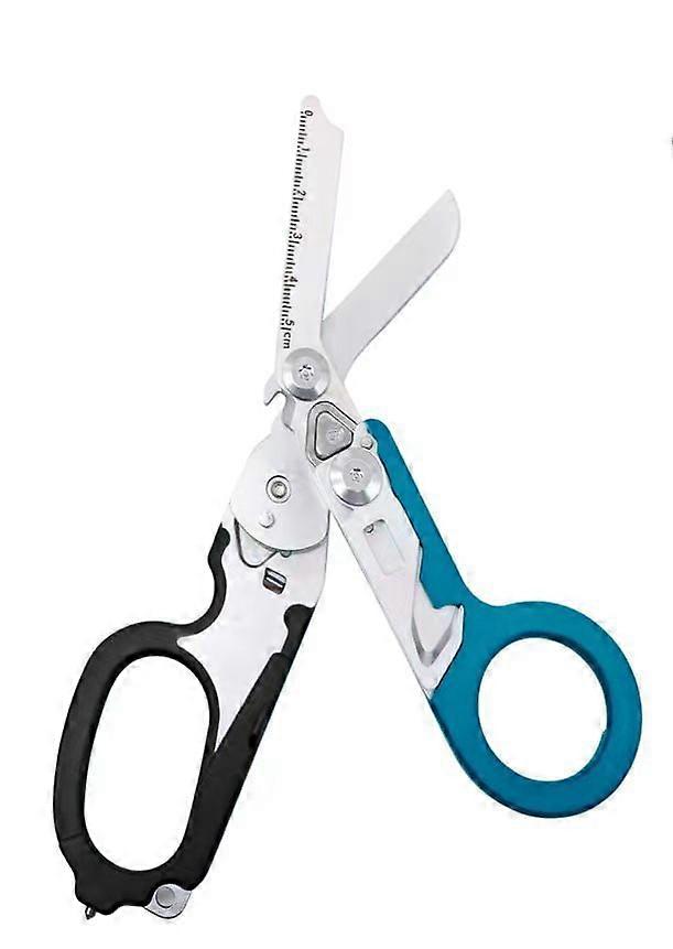 Tijeras multifunción Raptors Experto en primeros auxilios Tijeras plegables tácticas Herramienta de supervivencia al aire libre Herramientas combinadas