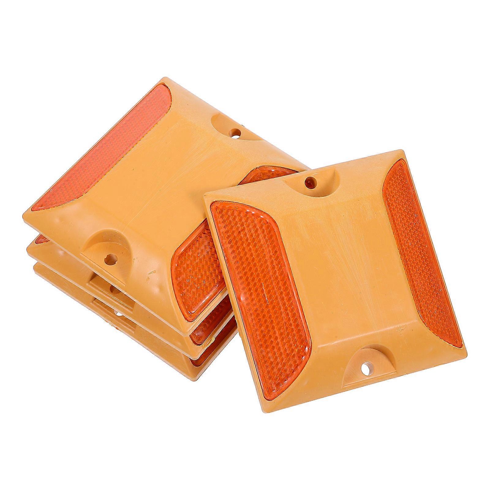 Road Pavement Marker Reflective ABS Lane Markers for Sidewalks 4Pcs