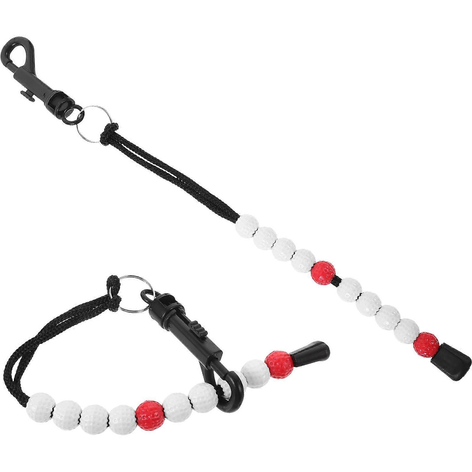 Golfing Scoring Bead Durable Golf Stroke Counter Plastic 10Pcs Chain