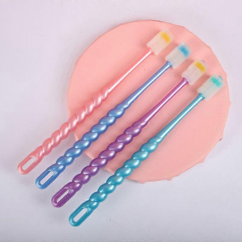 4 Pcs 360-Degree Small Dog and Cat Soft Toothbrush Pet Toothbrush for Puppy, Small Dog and Cat,Random Color