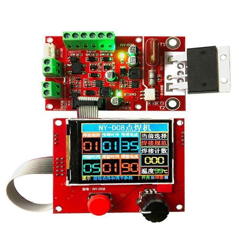 9-12V AC 12W -D08 Spot Welder Controller Pneumatic Color LCD Display Multi-Point Personalization