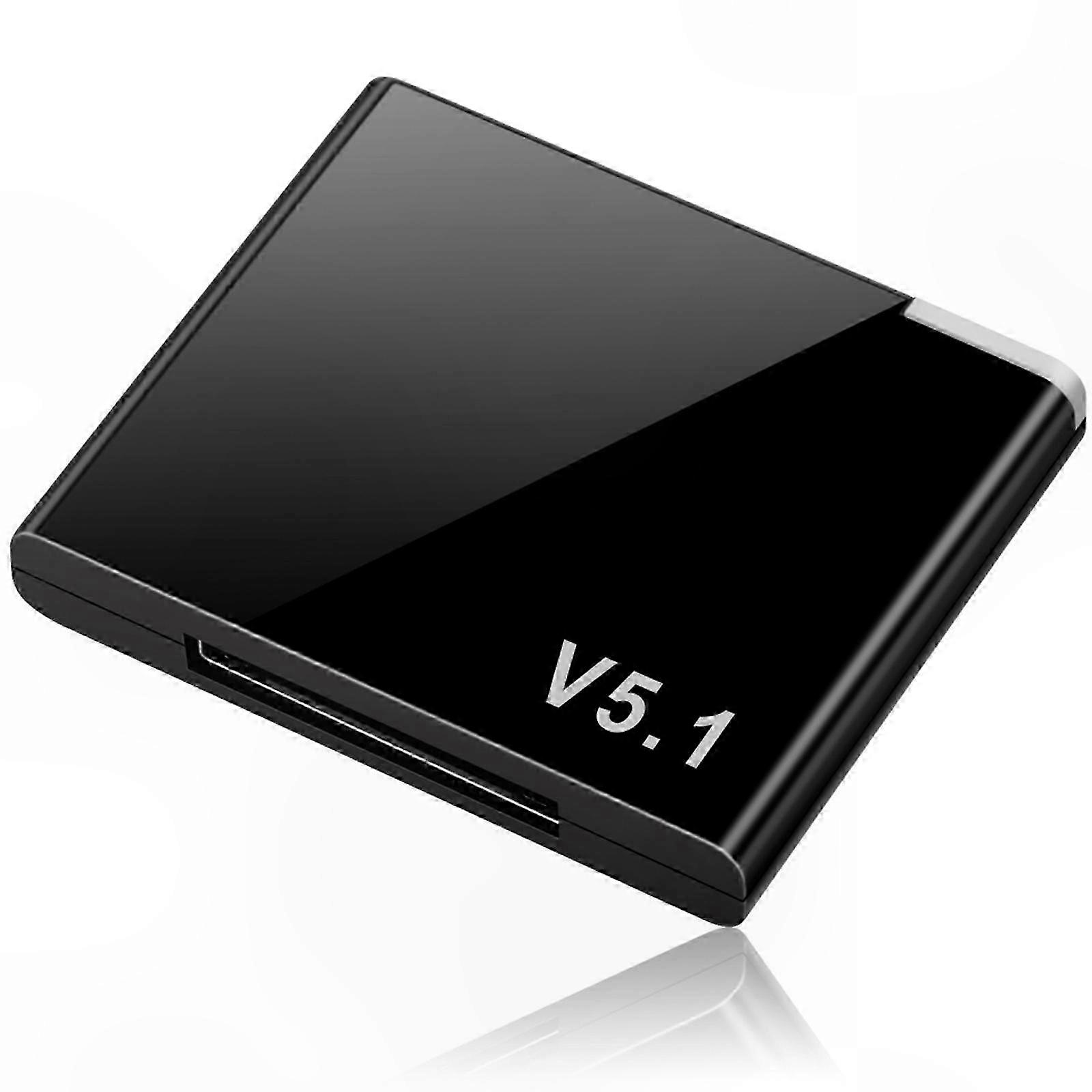 Bluetooth 5.1 o Receiver with 30-Pin Connector for Wireless Music Streaming A2DP-Compatible Mini Adapter