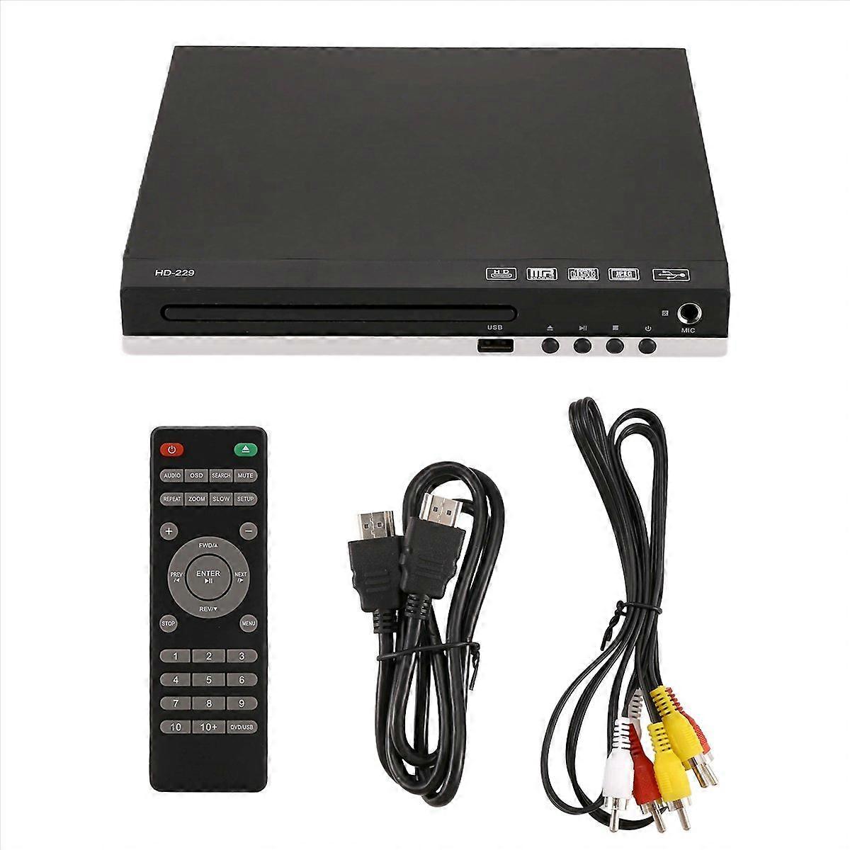 HD 1080p CD/EVD/VCD DVD Player Outputs Home Digital Media Player (EU)