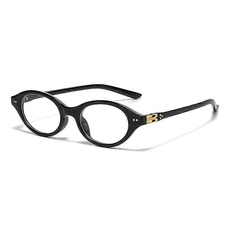 Retro Vintage Small Oval Frame With Rhinestone Crystal Reading Glasses Reader
