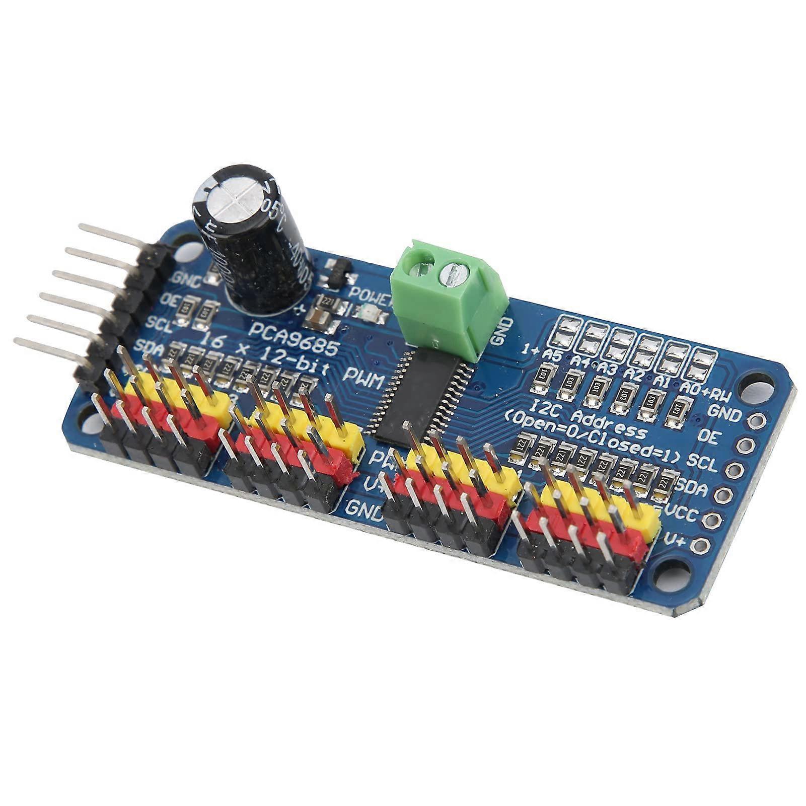 16 Channel 12Bit PWM Servo Motor Driver IIC Module PWM Servo Driver Board Compatible With Raspberry Pi
