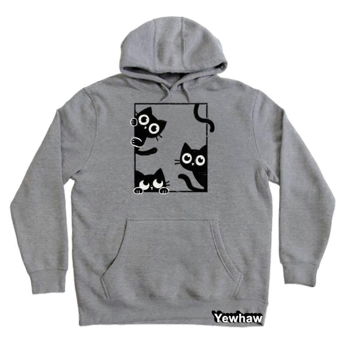 Felines In Frame Hoodie Cat Unisex Sweatshirt Pullover With Pocket