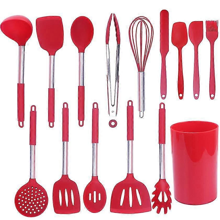 Silicone Cooking Utensil Set,kitchen Utensils 15pcs Cooking Utensils Set Non-stick Heat Resistan Bpa