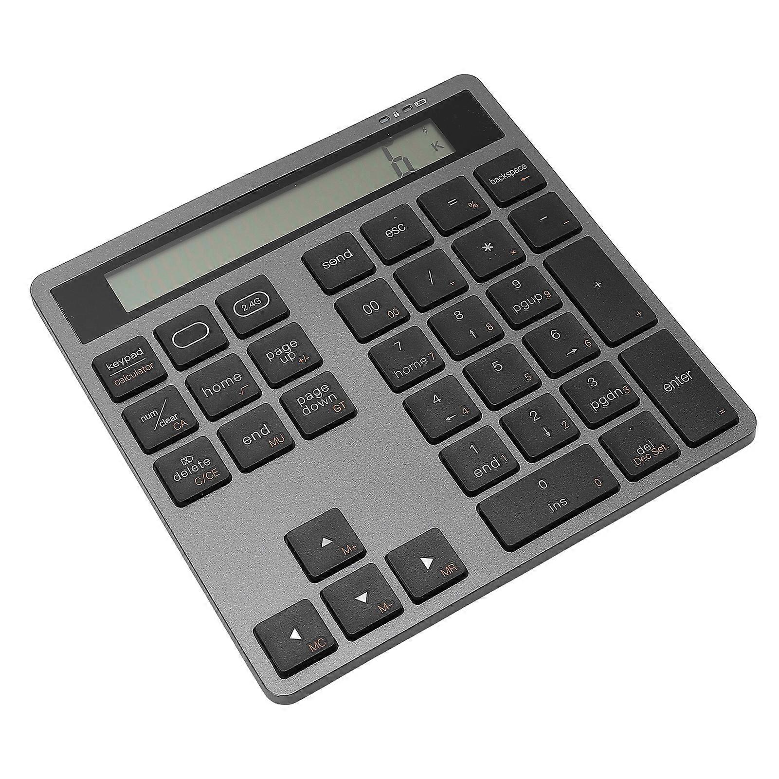 Bluetooth Number Pad 2.4G USB Wireless Numeric Keypad Numpad Dual Mode 34 Keys for Laptop Desktop 