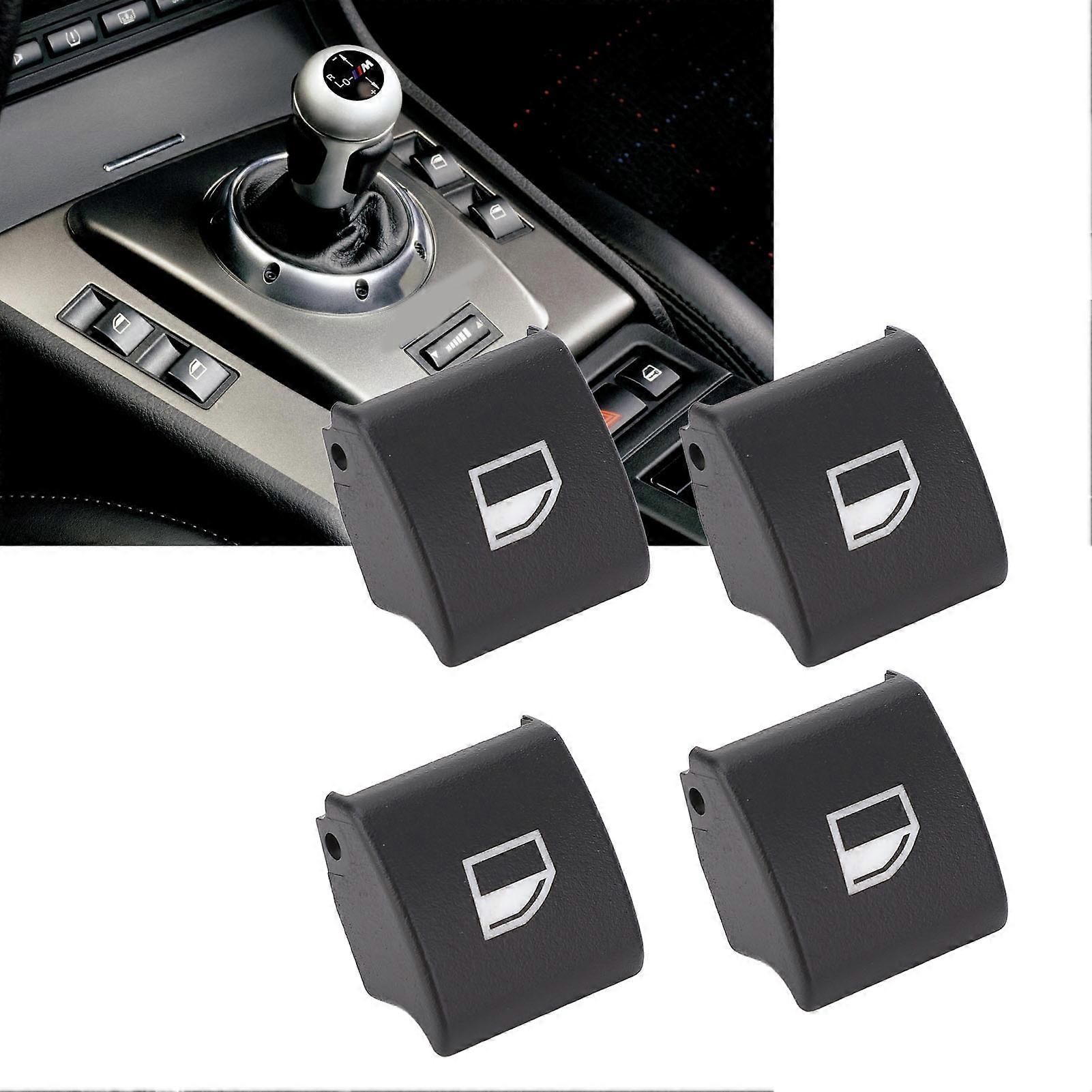 4PCS Window Switch Button Cap Cover 61318381514 Electric Window Lifting Switch Button for 3 Series E46 1999 to 2005 