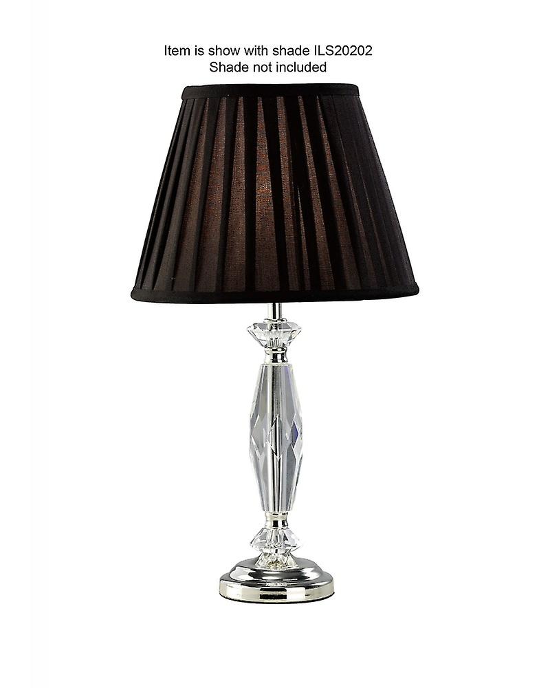 Nexon Crystal Table Lamp Without Shade 1 Light E14 Silver Finish