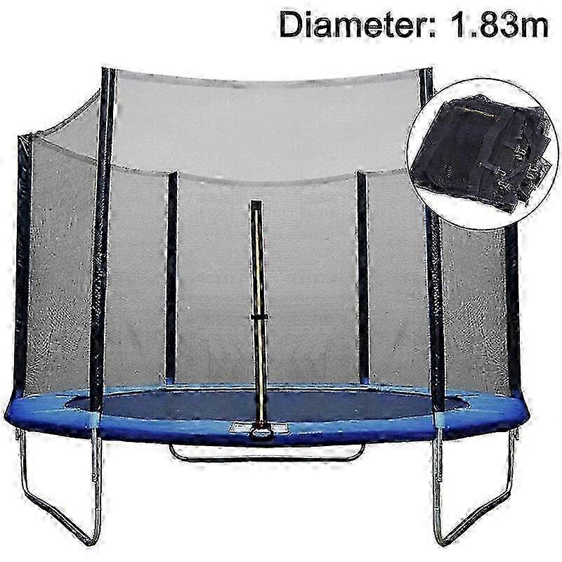 Universal Trampoline Safety Net, Breathable and Weather Resistant, 360-degree View, High Performance for Years, with Easy Installation