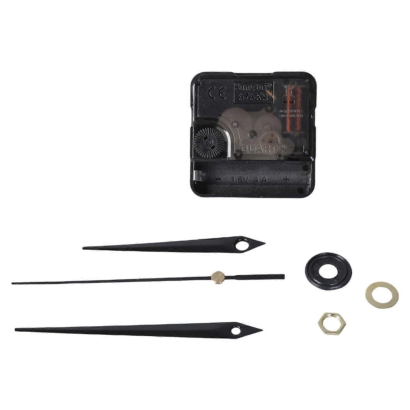 Battery Operated Clock Movement Replacement Kits Quiet Quartzs Mechanism and Clock Hands for DIY Wall Clock Repair Parts Multicolor