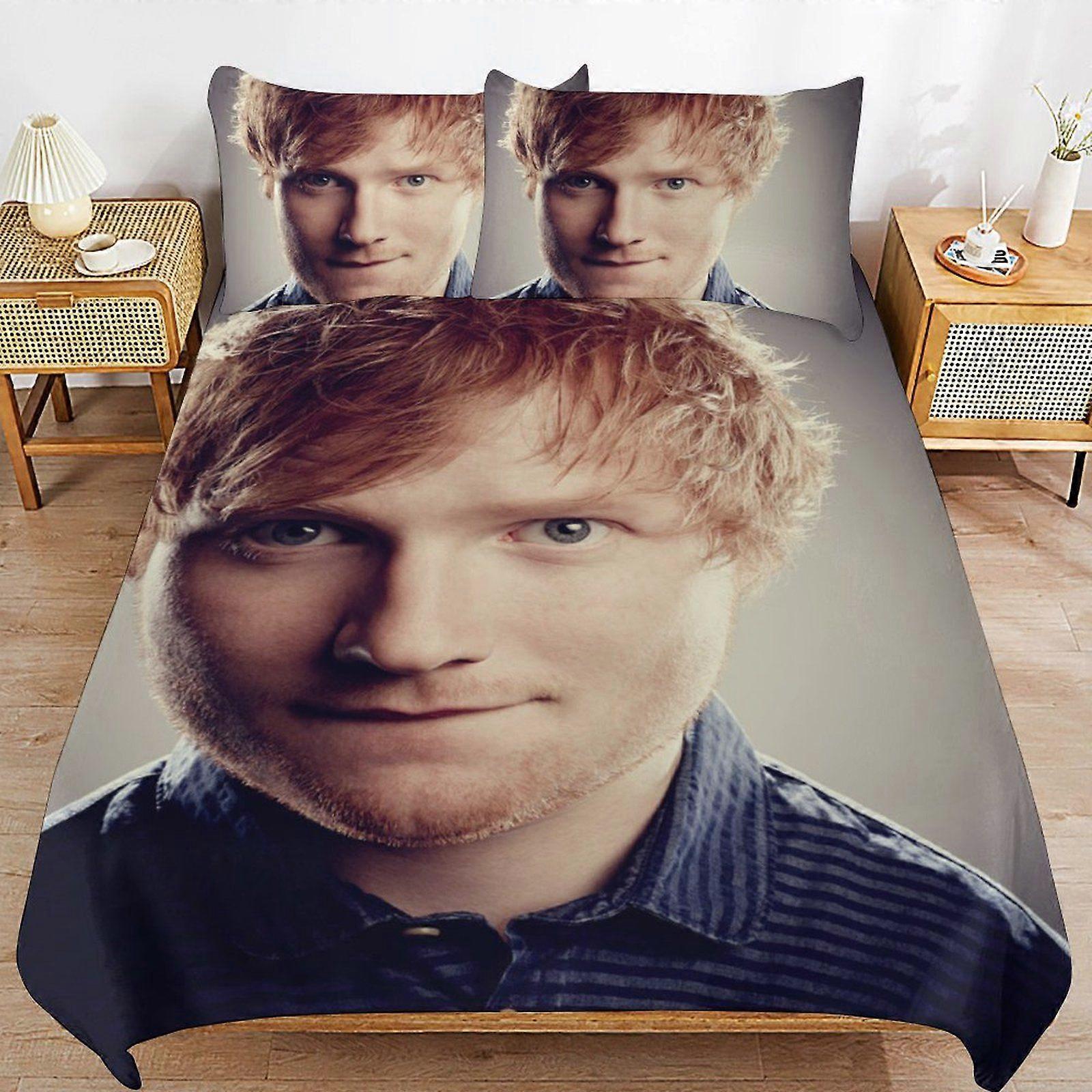 j510 Ed Sheeran Soft Zip Access Comfort Line Strong Fabric Handling Thread Weave Duvet Cover Sets Room Fit k510