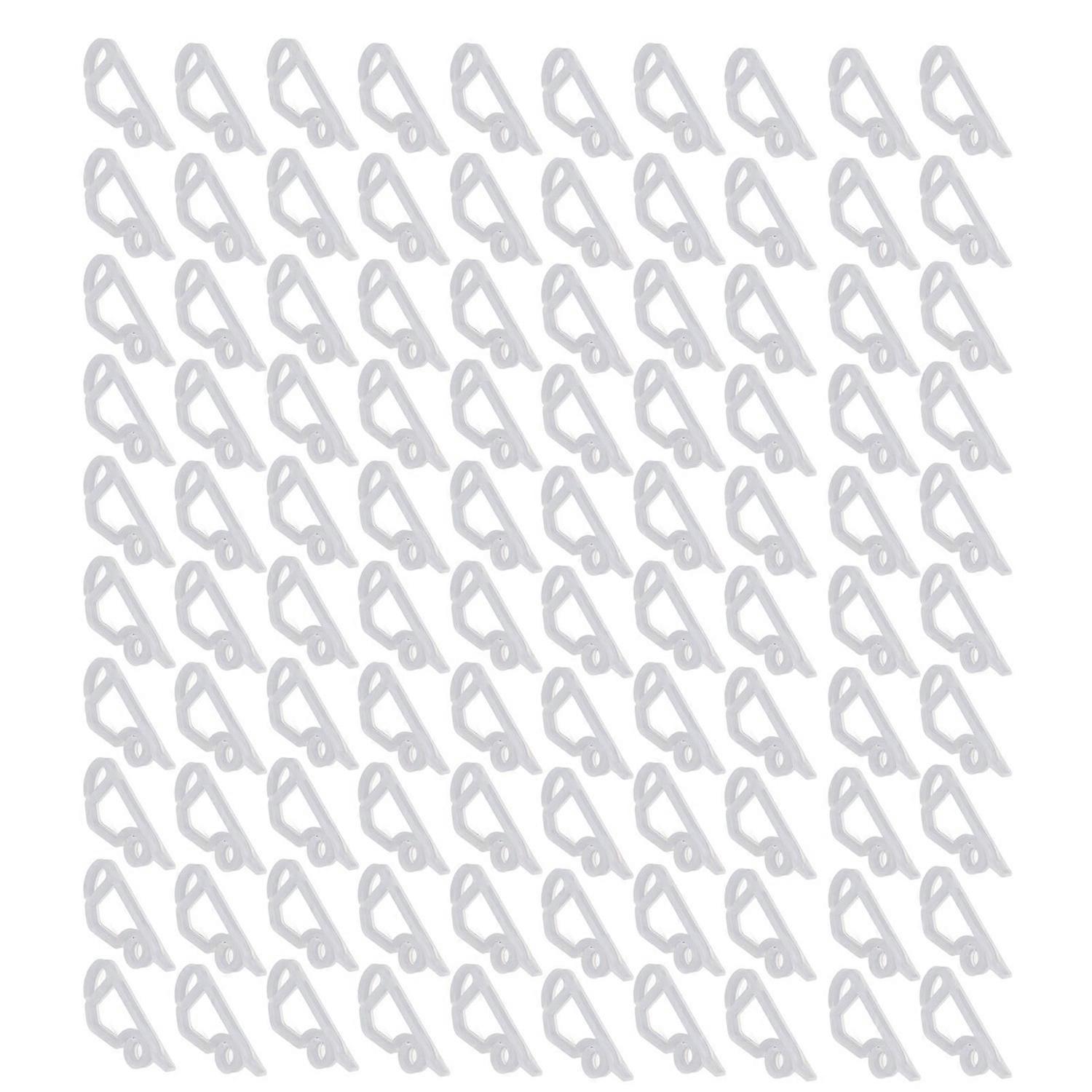 100pcs Christmas Lights Gutter Clips Reusable Waterproof Frostproof Plastic Gutter Clips String Ligh