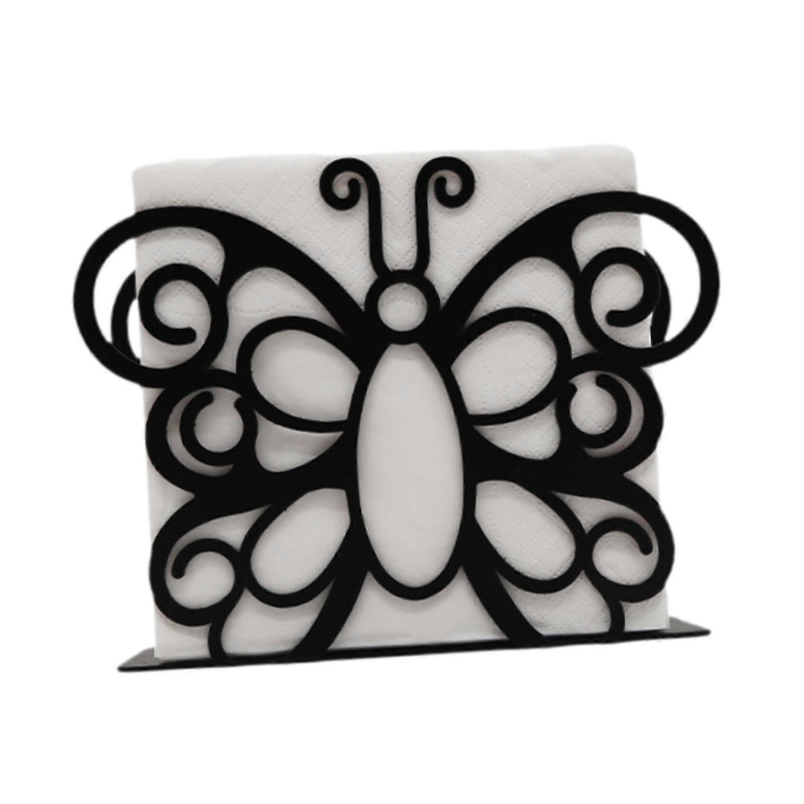 Napkin Holder Metal Standing For Table Dining And Bar Iron Construction 4.72 x 1.57 x 4.02 In Style A