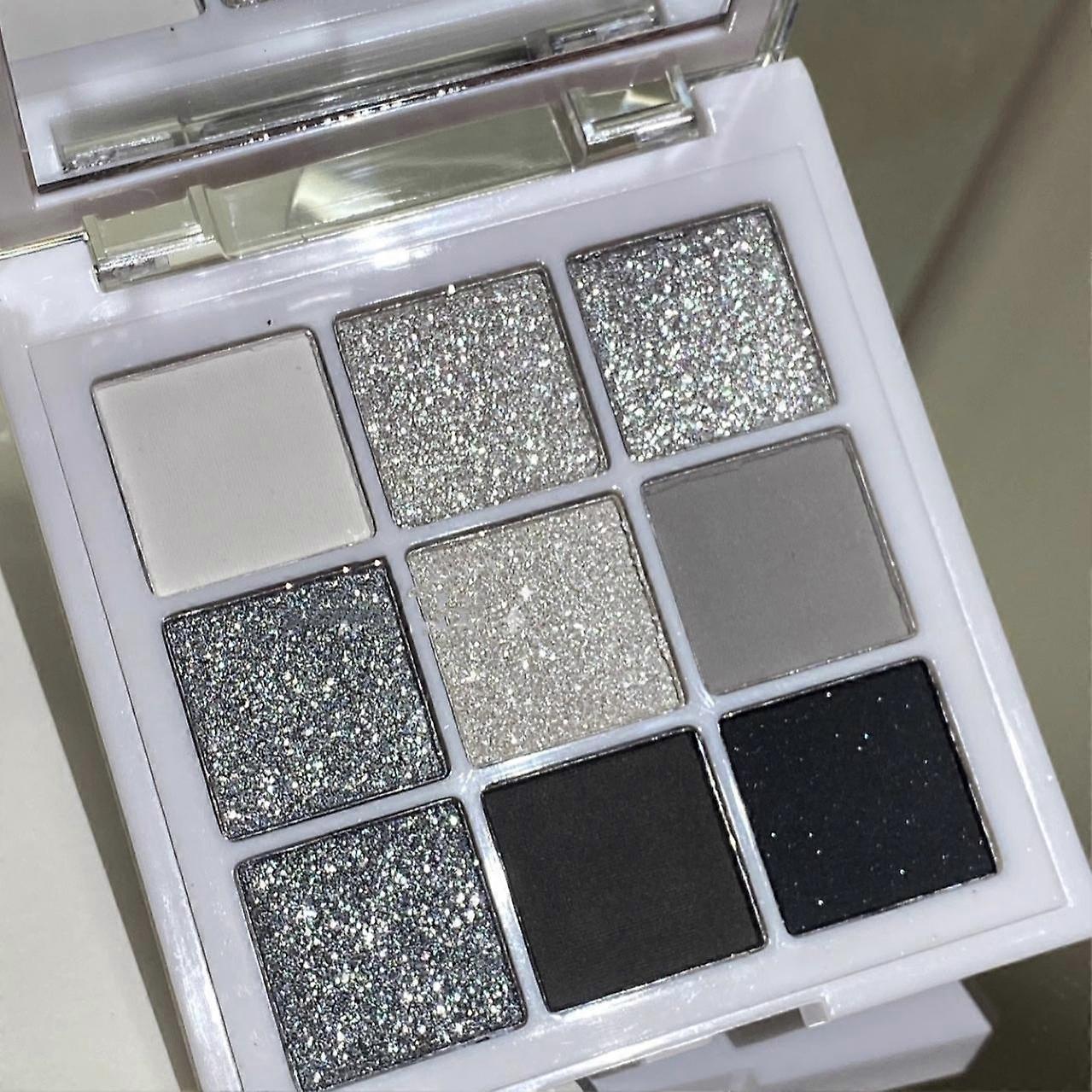 9 Color Eyeshadow Palette Black Smokey Palette Matte Glitter Eyeshadow Palette Create Smokey Eyeshadow Makeup