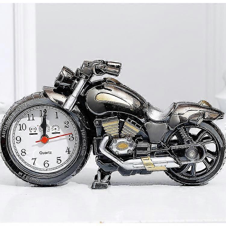Creative Motorcycle Alarm Clock Table Desk Time Clock Motorbike Gift For Student