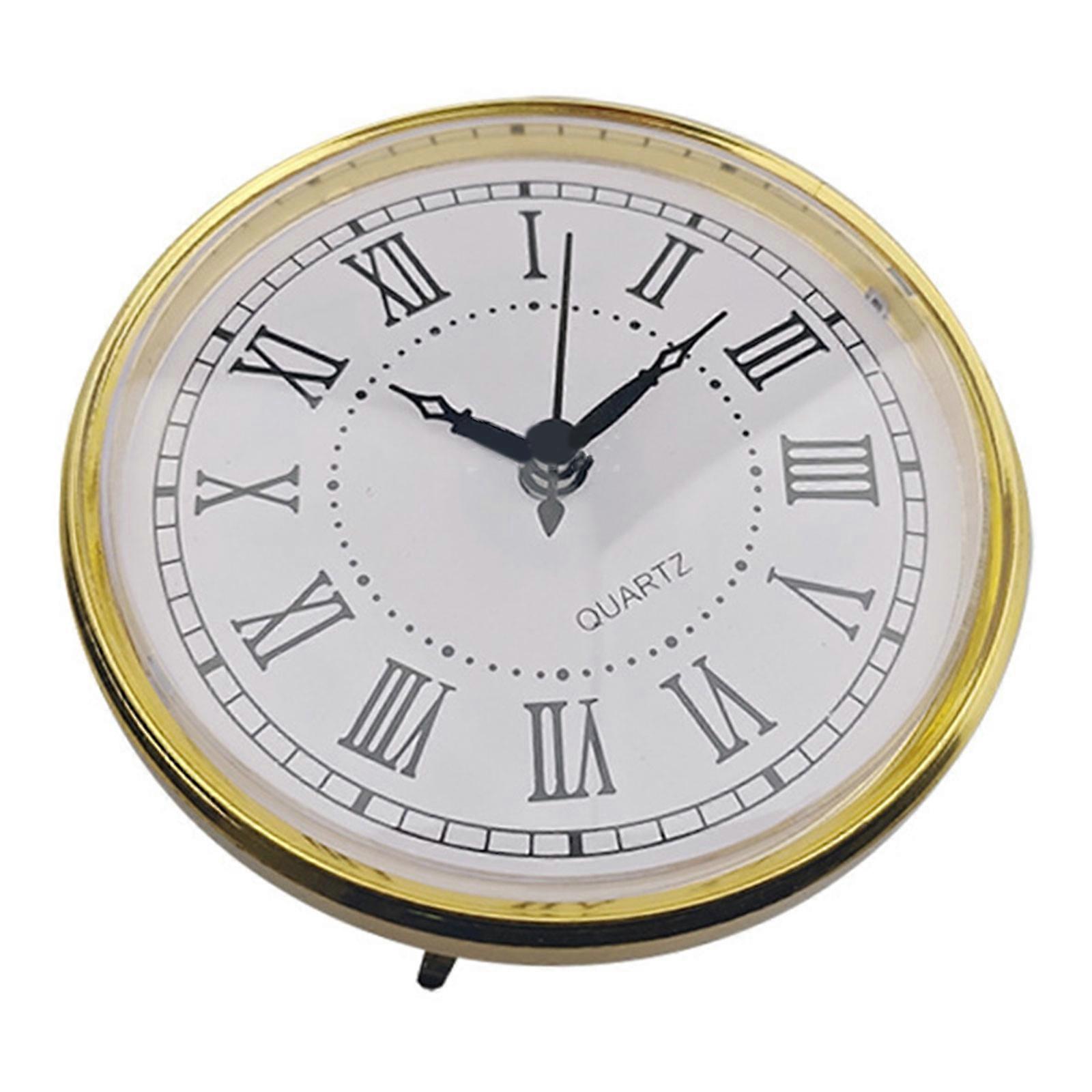 110mm Inlaid Quartzs Clock Movements Insert Precisions Timekeeping Mechanism with Roman Numerals For Wall Table Decors Multicolor