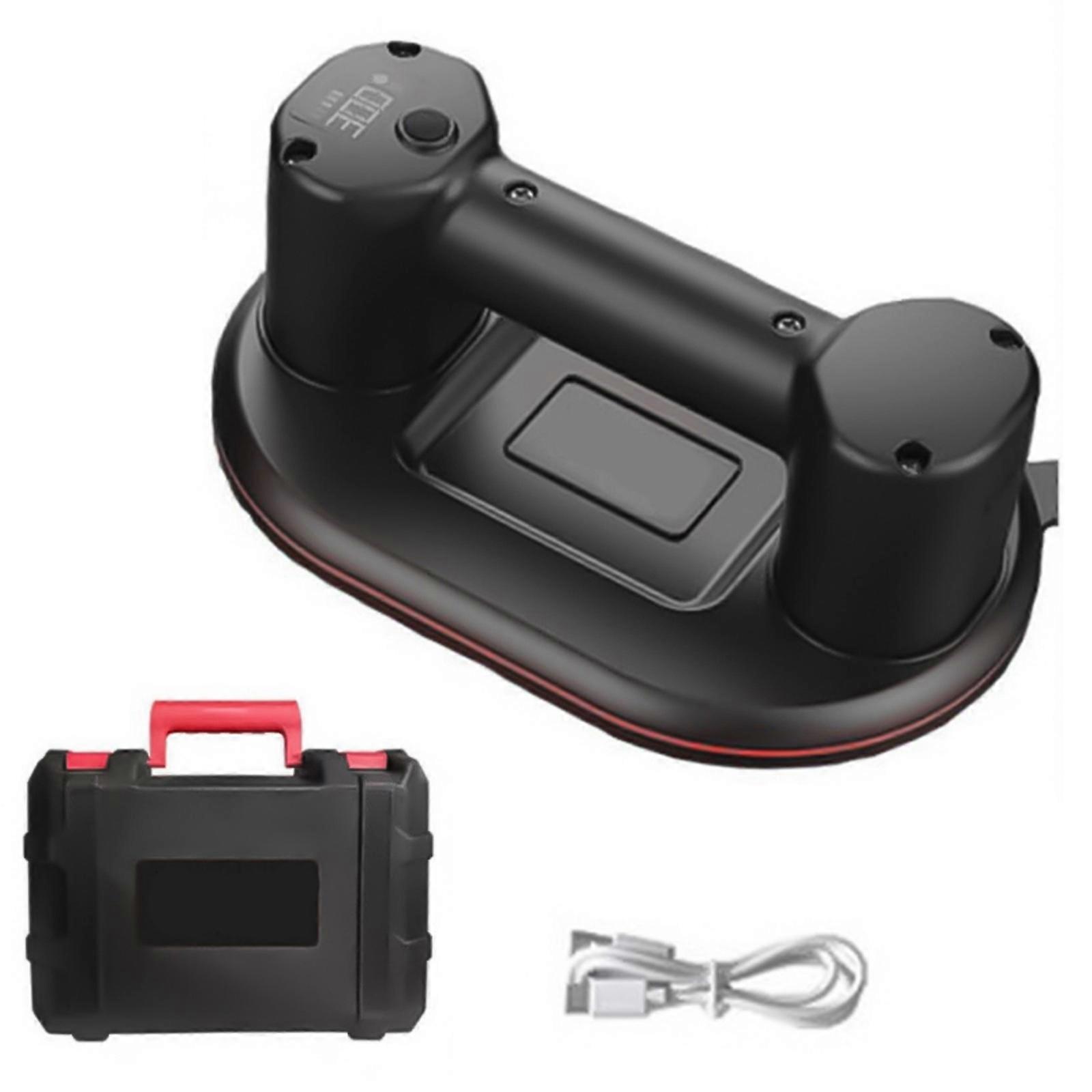 LCD Screen Electric Vacuum Lifter Ergonomic Grip 24cm Suction Cup 10 Hour Operation Time Smooth Surfaces Lifting Tool Multicolor