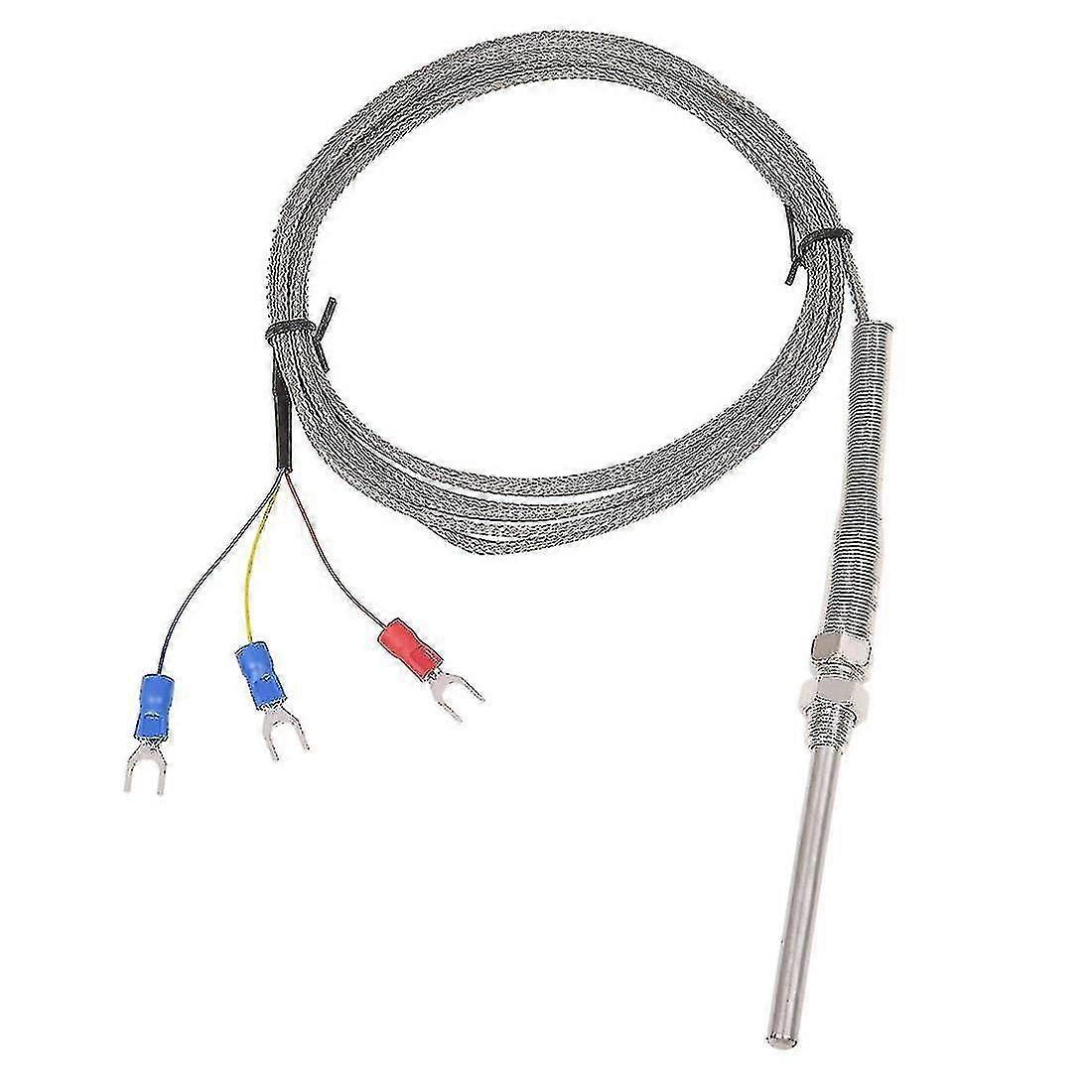 0-400c Pt100 Type 5mm X 50mm Temperature Controller Thermocouple Probe 2