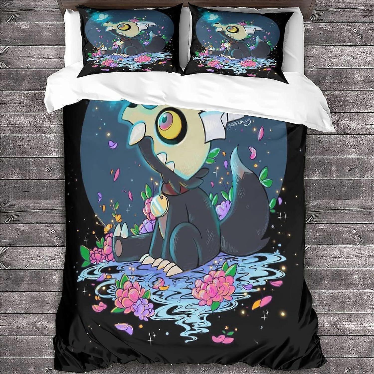 NOOFIE البومة البيت لحاف مجموعة غطاء اللحاف ، الرسوم المتحركة الفراش المعزي غطاء 3D لحاف غطاء الرسوم المتحركة ديكور الملك