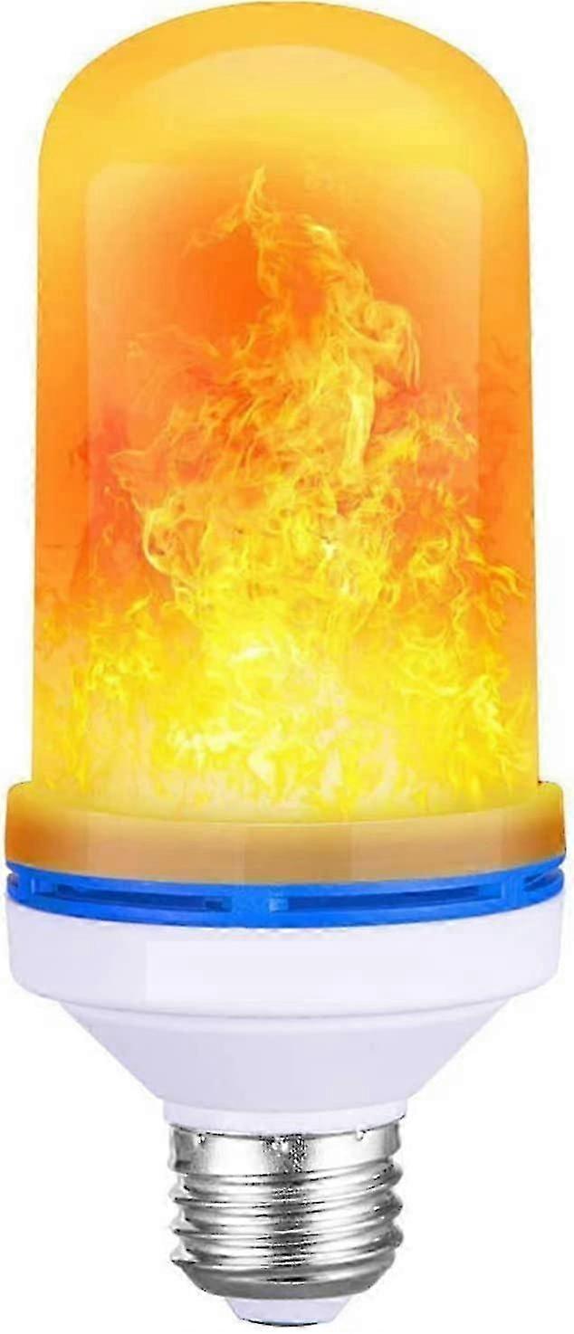 flame light bulb e27 5w led flame effect light bulb,4 lighting flame colors,gravity sensor(yellow)