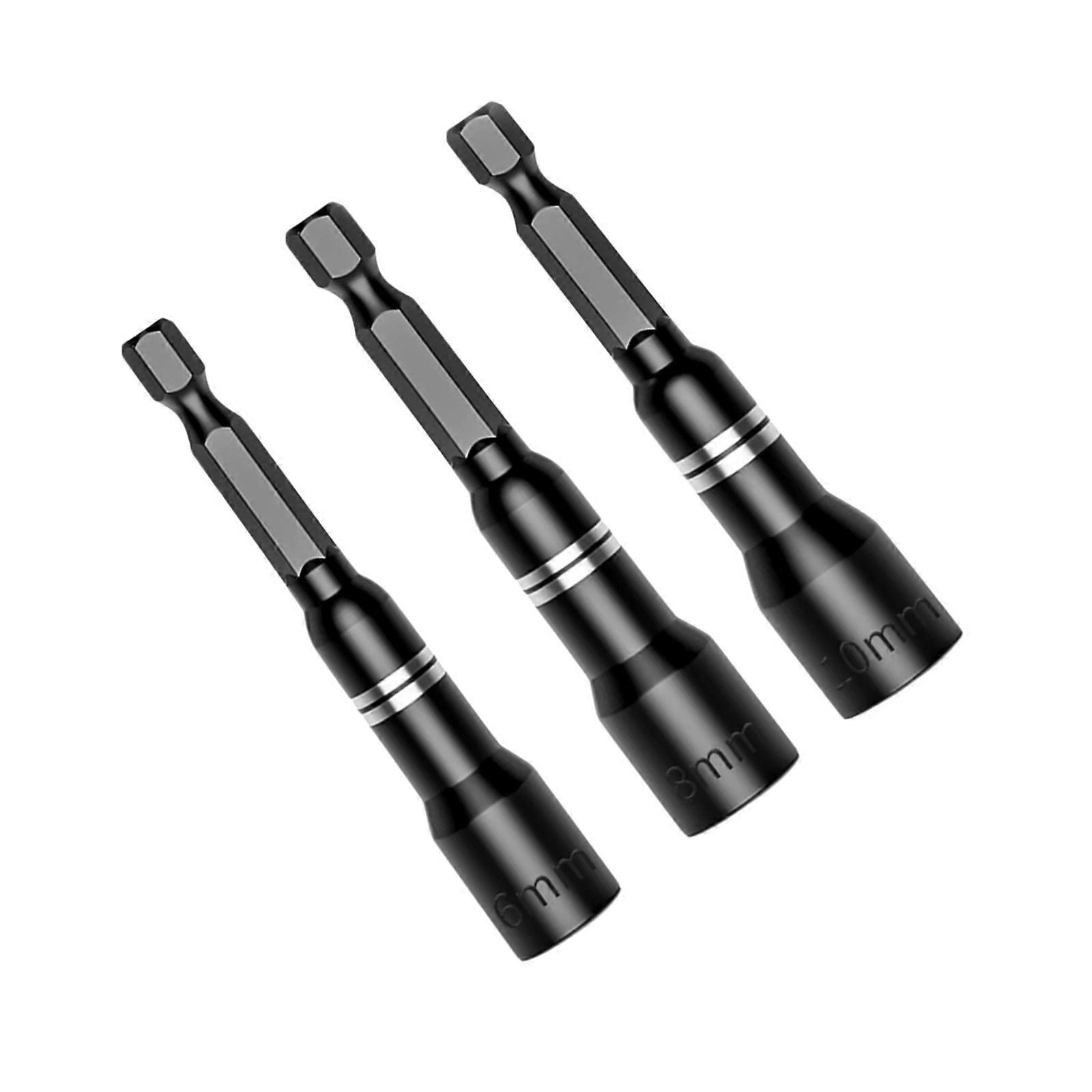Magnetic Power Nut Driver Drill Bit Set Hex Socket Adapter Bolt Driver Repairing Tool Kit Suitable for Quick Changes Multicolor