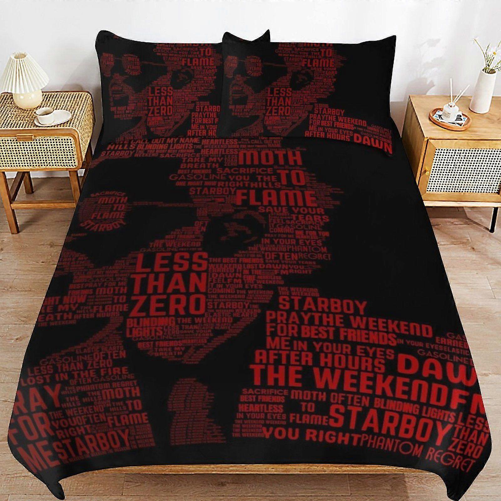 y239 The Weeknd Breathable Comfort Texture Clean Finish Hidden Zipper System Duvet Cover Sets for Home Use v239