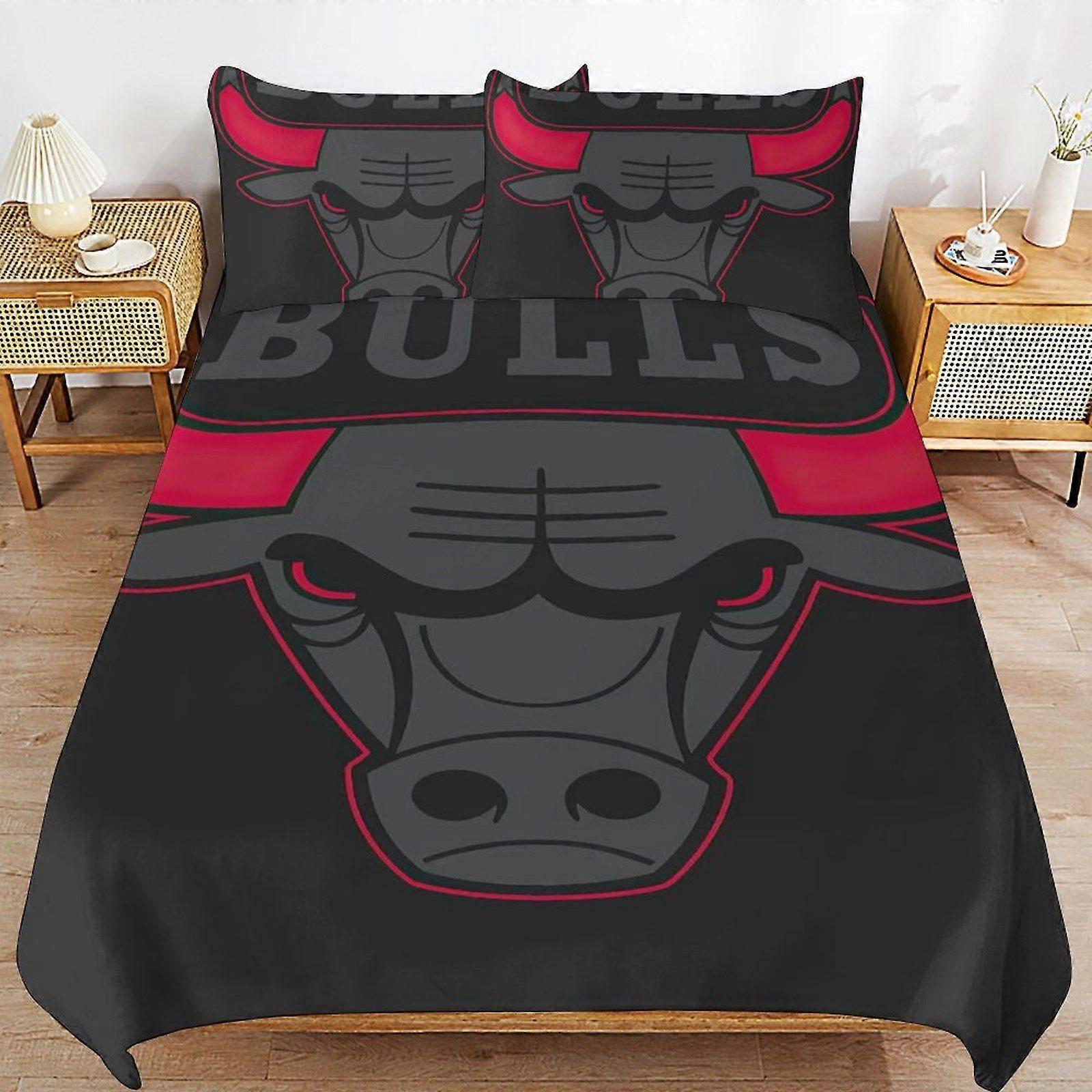 u213 Reds Double-Bull Consistent Build Light Sleep Soft Finish Hotel Quality Zipper Duvet Cover Sets Benefit n213