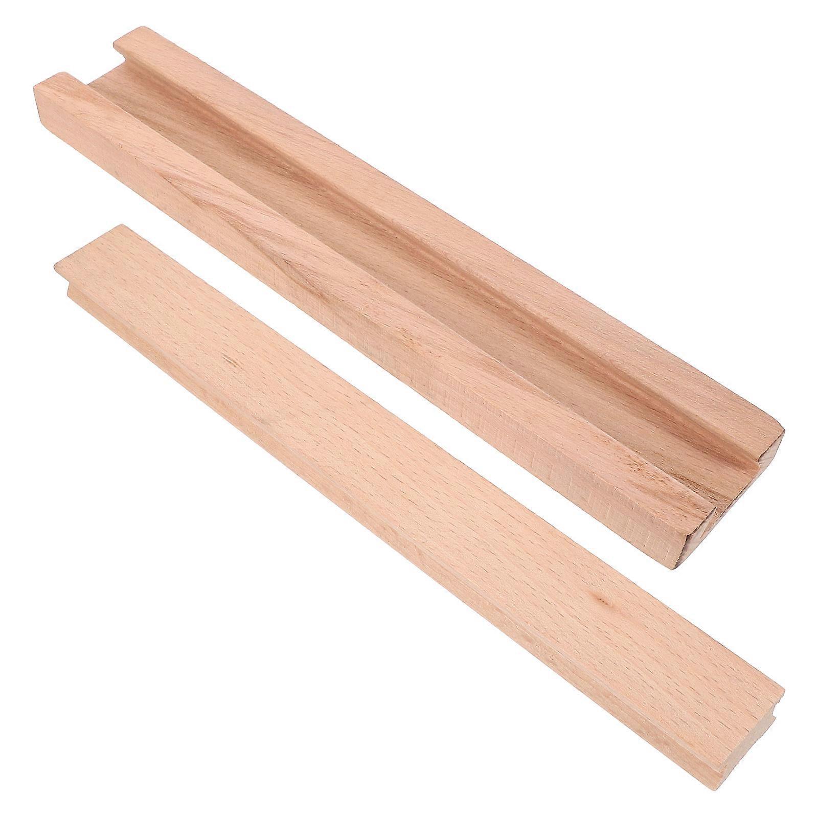 Khaki Wood Drawer Rails for Drawer Accessories Center Mount Wooden Slides