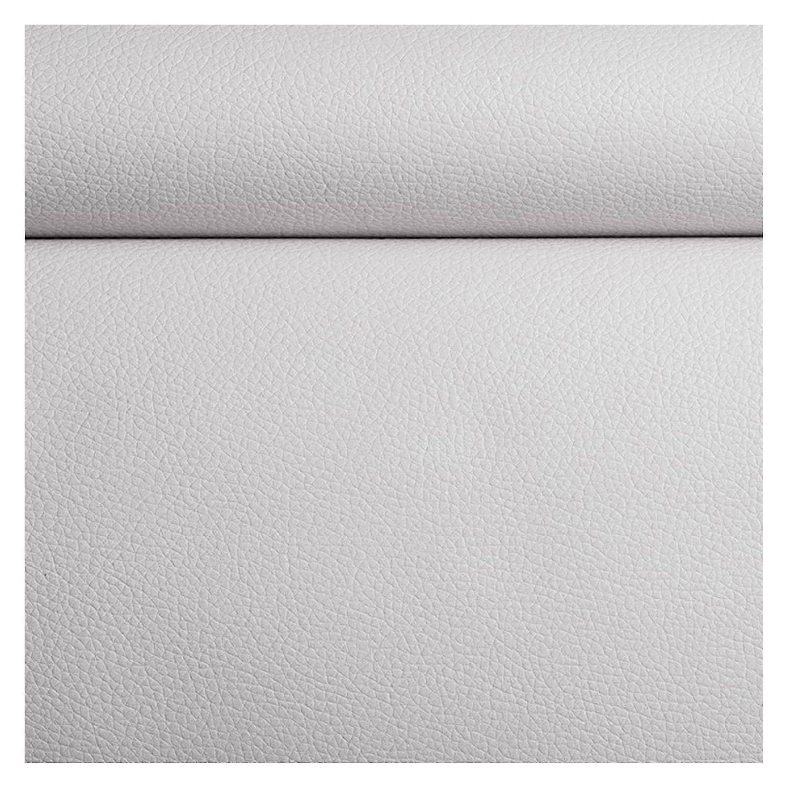 Self Adhesive Leather  Patch for Sofa Couch Upholstery Car Seats Office Chairs White