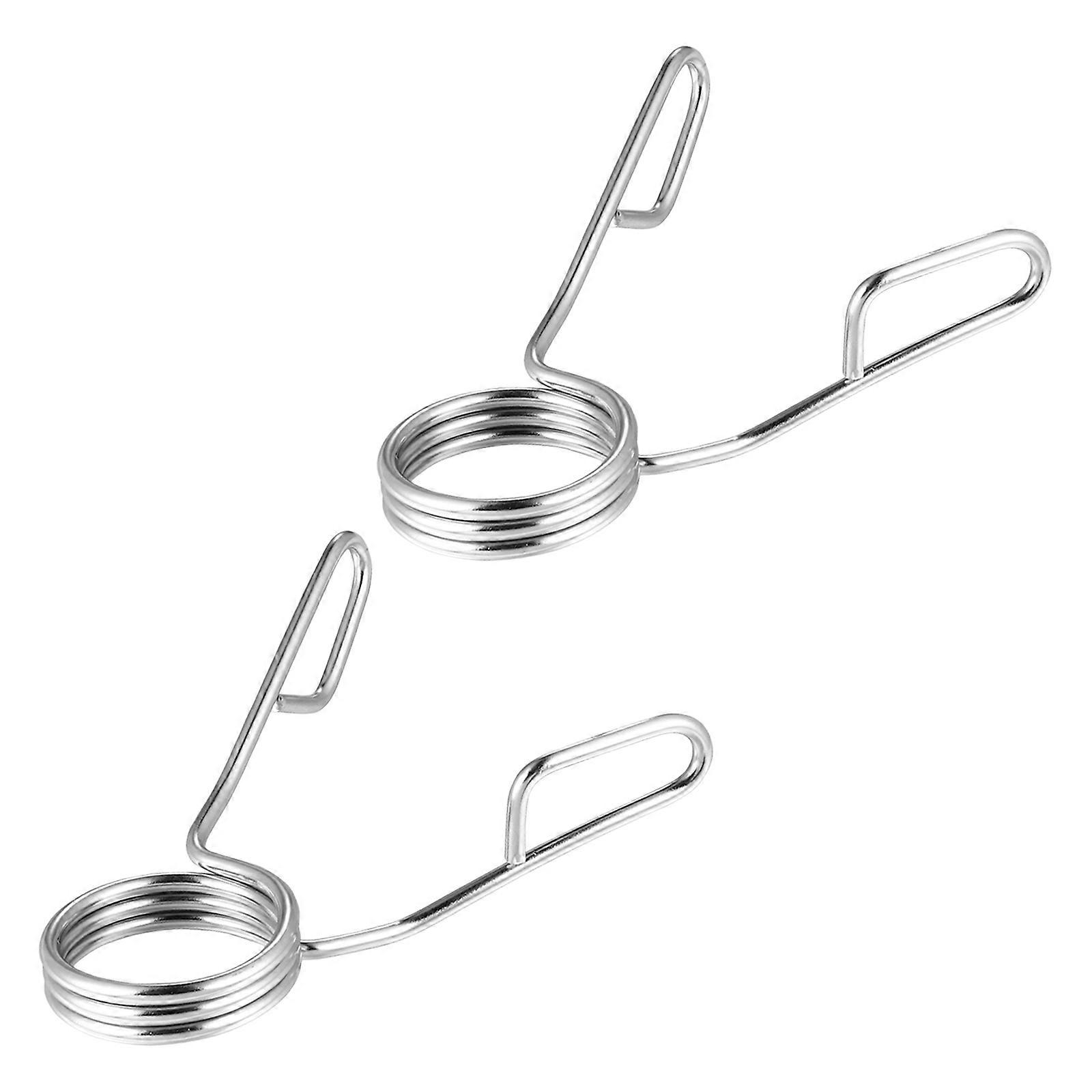 Spring Clamp for Weightlifting Barbell Dumbbell 4Pcs Grip Set