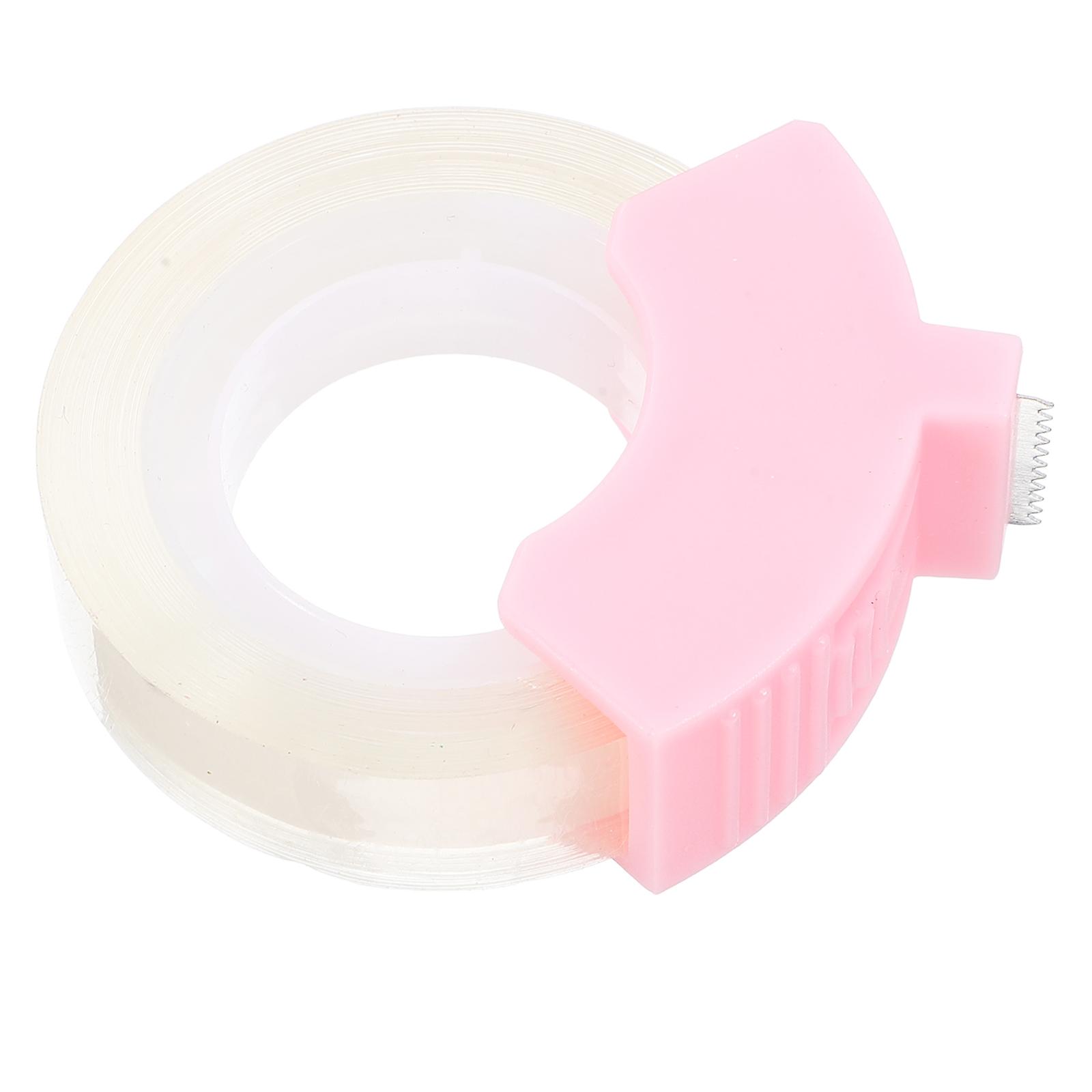 Pink Plastic Tape Dispenser for Convenient Tape Cutting