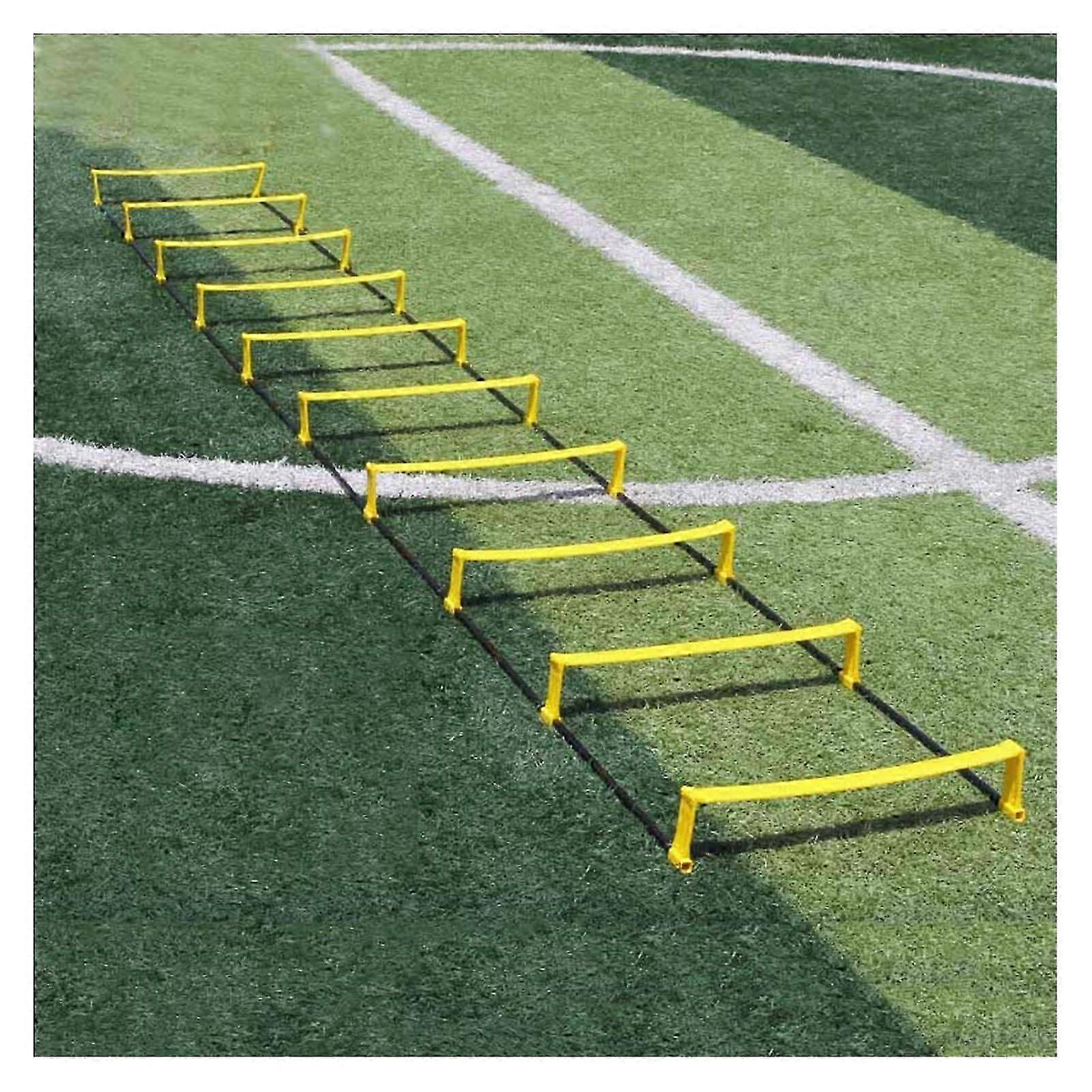 Raised Speed & Agility Equipment with Collapsible Hurdles for Footwork & Soccer Training, 6m/19.7ft Style 1
